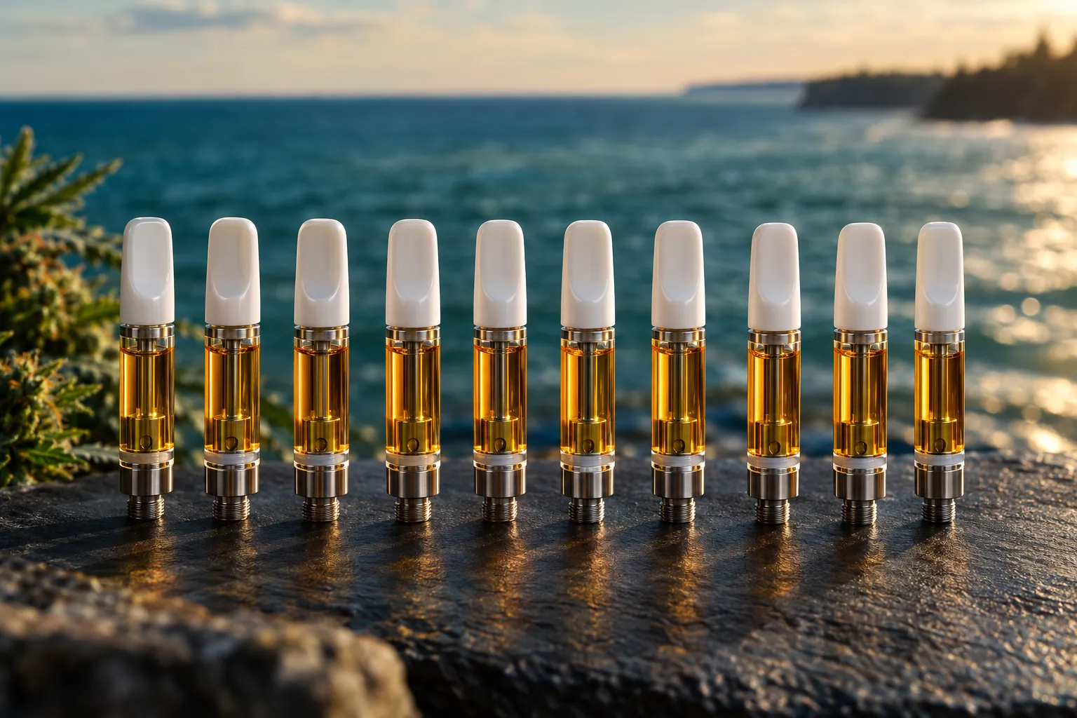 Filled vape cartridges